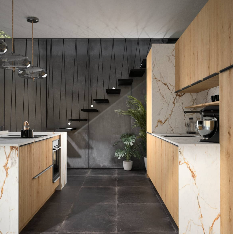 Cuisine contemporaine haut de gamme 