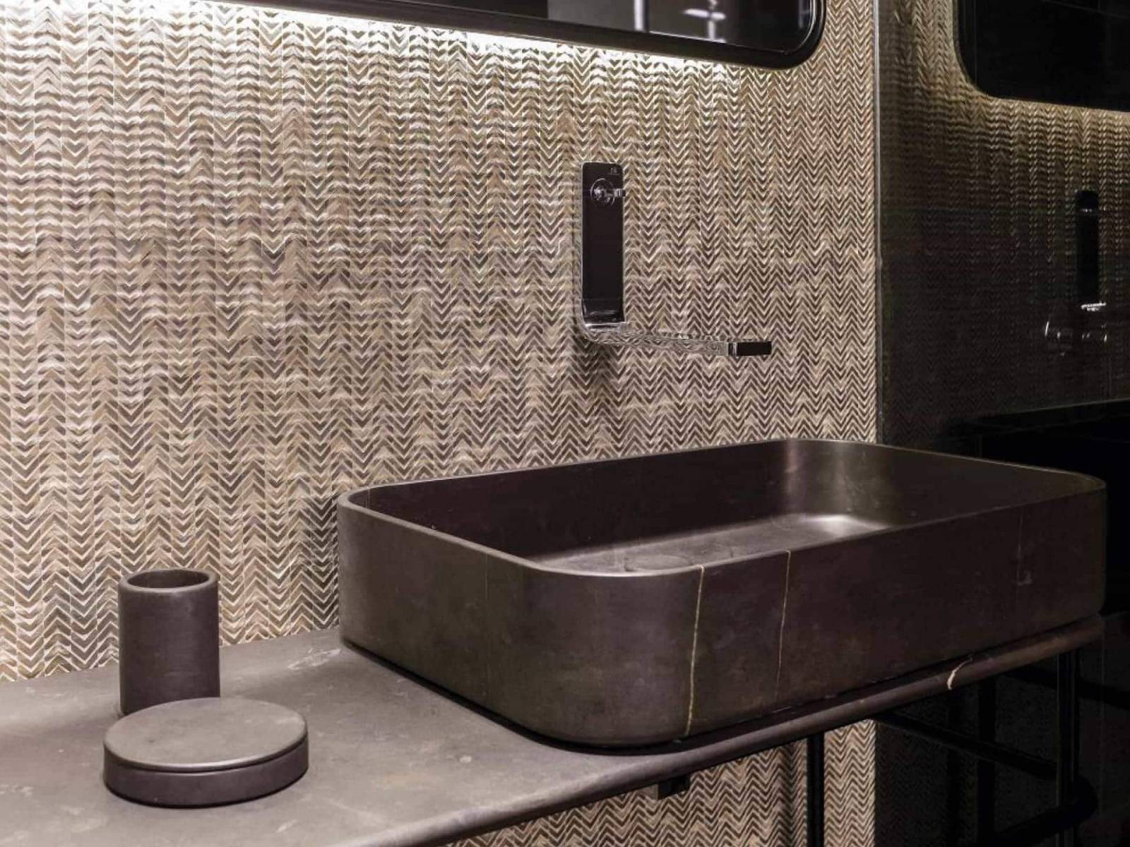 effet métallique en mosaïque